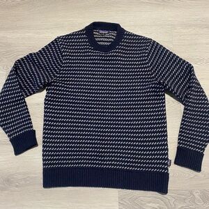 Patagonia Wool Blend Sweater - Navy Patterned (M)